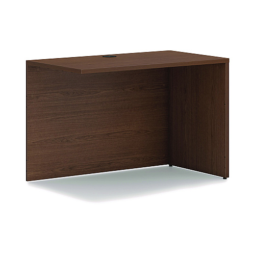 HON Mod L-Station Double Pedestal Desk Bundle, 66" x 72" x 29", Sepia Walnut (MOD074)