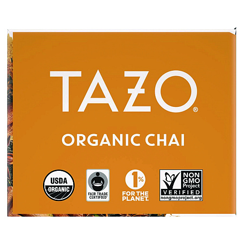 Tazo Tea Bags, Organic Chai, 16/Box, 6 Boxes/Carton (00305)