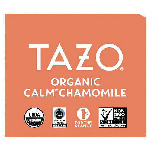 Tazo Tea Bags, Organic Calm Chamomile, 16/Box, 6 Boxes/Carton (00354)