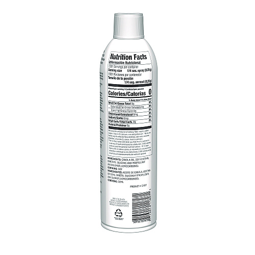 Claire Canola Oil Cooking Spray, 17 oz Aerosol Spray Can, 6/Carton (8276)
