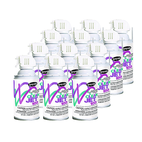 Sprayway Clean Jet 100, 10 oz Aerosol Can, 12/Carton (805)