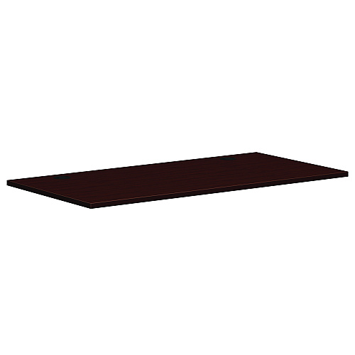 HON Mod Height Adjustable Desk Bundle, 60" x 30" x 27.5" to 47.75", Slate Teak/Silver (MOD051)
