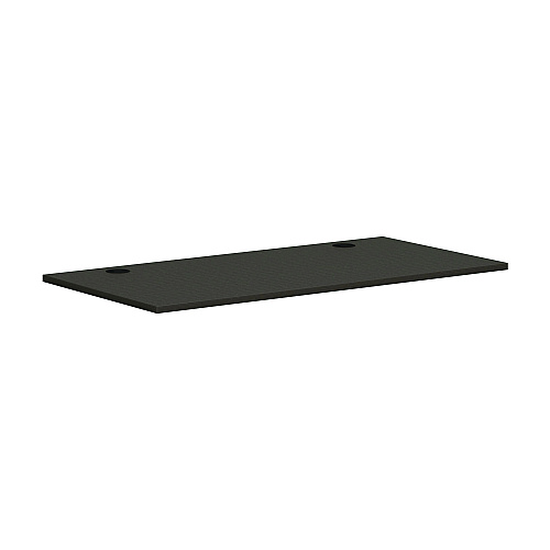 HON Mod Height Adjustable Desk Bundle, 60" x 30" x 27.5" to 46.75", Slate Teak/Silver (MOD052)