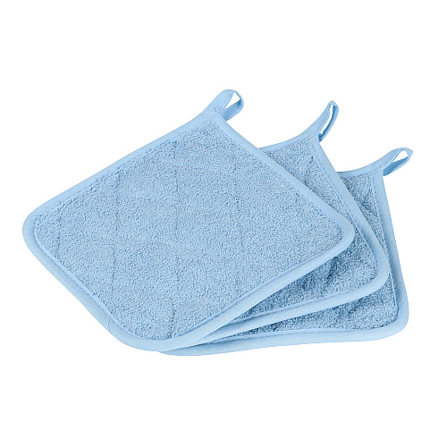 Cooks Linen Pot Holder 7x7 Blue - Pack Of 12 (POT-BLUE)