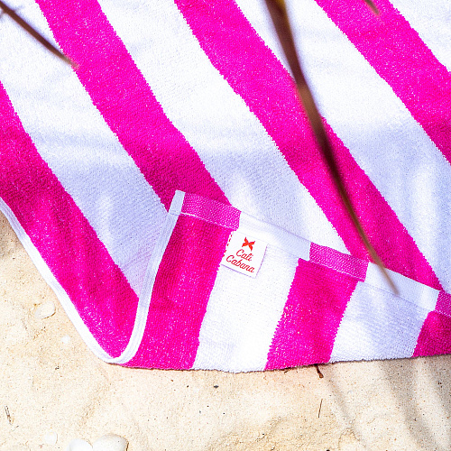 Cali-cabana Beach Towels 30x60 Pink - Pack Of 4 (CALICABANA-PNK)