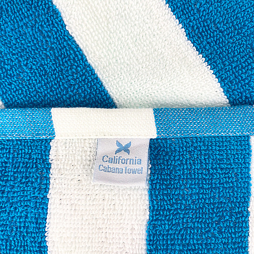 California Cabana Beach Towels 30x70 Blue - Case Of 24 (CABANA-BL-CS)