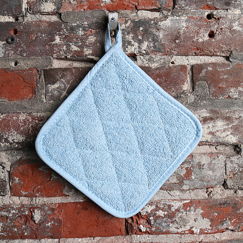 Cooks Linen Pot Holder 7x7 Blue - Pack Of 12 (POT-BLUE)