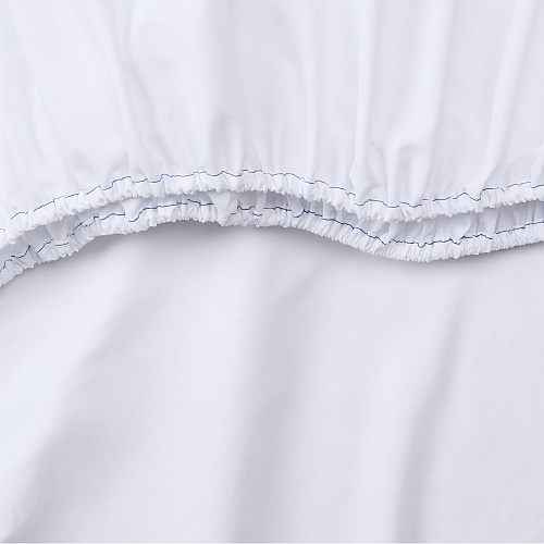 T200 Fitted Bed Sheets White Queen - Case Of 24 (T200-608012)
