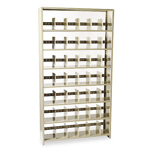 Tennsco Snap-Together Steel Seven-Shelf Closed Starter Set, 48w x 12d x 88h, Sand (128848PCSD)
