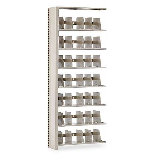 Tennsco Snap-Together Seven-Shelf Closed Add-On Unit, Steel, 36w x 12d x 88h, Sand (1288ACSD)