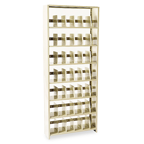 Tennsco Snap-Together Steel Seven-Shelf Closed Starter Set, 36w x 12d x 88h, Sand (1288PCSD)