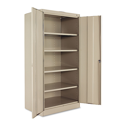 Tennsco 72" High Standard Cabinet (Unassembled), 36w x 24d x 72h, Putty (1480PY)