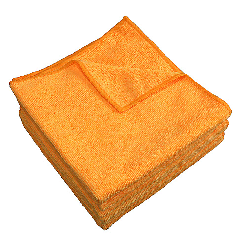 Smart Choice Microfiber Cloths 16x16 49gm Orange, Case Of 180 (M915100-OR)