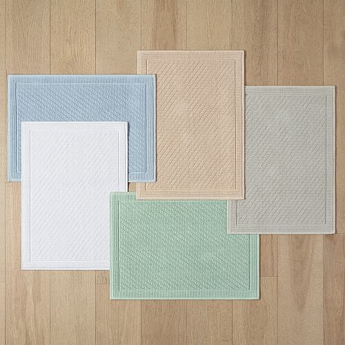 Host & Home Cotton Bath Mat 24x36 Light Blue - Case Of 4 (HH-BM-2436-LB)
