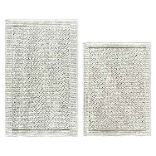 Host & Home Cotton 2pc Bath Mat Set 17x24/20x32 - Light Gray - Case Of 4 Sets (HH-BM-2PK-GY)