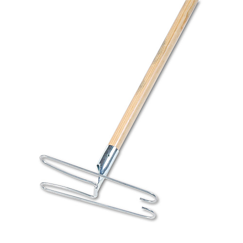 Boardwalk&reg; Wedge Dust Mop Head Frame/Lacquered Wood Handle, 0.94" dia x 48" Length, Natural (BWK1492)