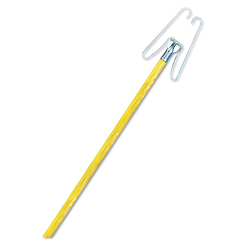 Boardwalk&reg; Wedge Dust Mop Head Frame/Lacquered Wood Handle, 0.94" dia x 48" Length, Natural (BWK1492)