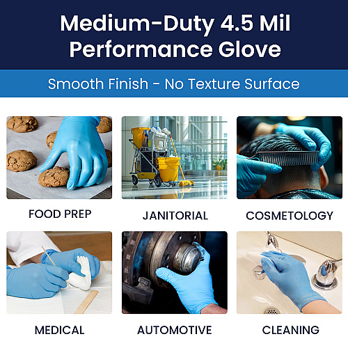 Vyblend Synthetic Vinyl Powder Free 4.5 Mil Gloves Blue Xl, Case Of 1000 (GL-VN104BFX)