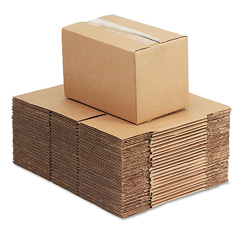 Universal Fixed-Depth Corrugated Shipping Boxes, Regular Slotted Container (RSC), 6" x 10" x 6", Brown Kraft, 25/Bundle (UNV1066)