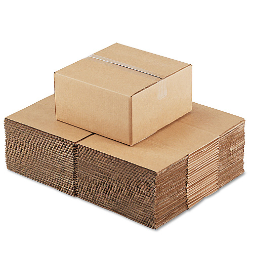 Universal Fixed-Depth Corrugated Shipping Boxes, Regular Slotted Container (RSC), 12" x 12" x 6", Brown Kraft, 25/Bundle (UNV12126)