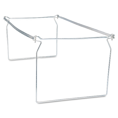 Universal Screw-Together Hanging Folder Frame, Letter Size, 23" to 26.77" Long, Silver (UNV17000)
