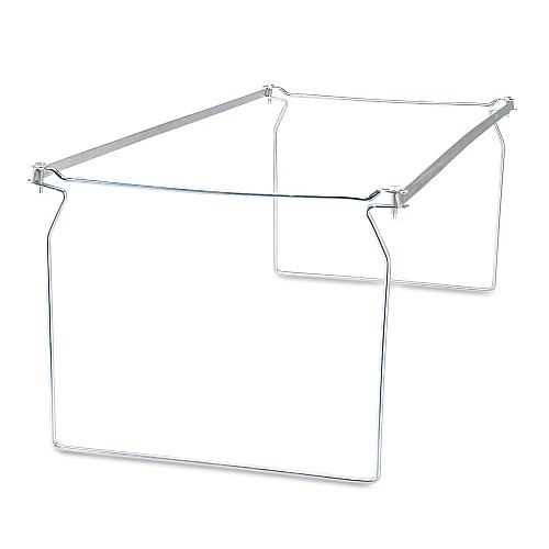 Universal Screw-Together Hanging Folder Frame, Letter Size, 23" to 26.77" Long, Silver (UNV17000)