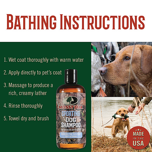 Mossy Oak Sporting Dog Shampoo, Woodsy Scent - 16 Oz Bottle (MO-00612)