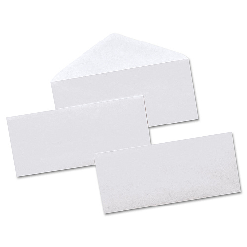 Universal Open-Side Security Tint Business Envelope, #10, Monarch Flap, Gummed Closure, 4.13 x 9.5, White, 500/Box (UNV35202)