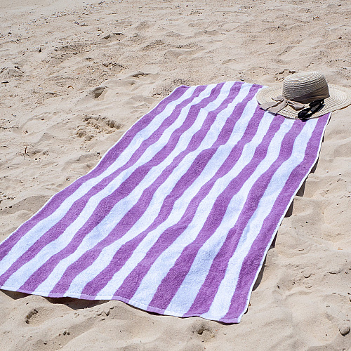 California Cabana Beach Towels 30x70 Lavender - Case Of 24 (CABANA-LV-CS)