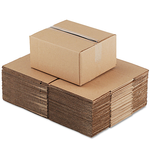 Universal Fixed-Depth Corrugated Shipping Boxes, Regular Slotted Container (RSC), 10" x 12" x 6", Brown Kraft, 25/Bundle (UNV12106)