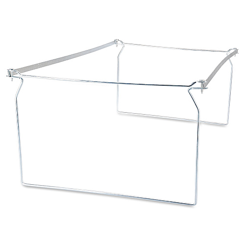 Universal Screw-Together Hanging Folder Frame, Legal Size, 23" to 26.77" Long, Silver, 6/Box (UNV68000)