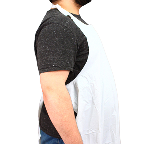 Die Cut Vinyl Apron 8 Mil 35x48 White, Case Of 72 (ME8W-48)