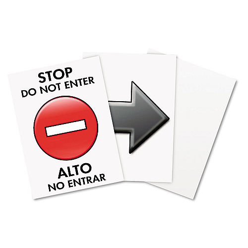 Headline Floor Tent Sign, Doublesided, Plastic, 10.5 x 25.5, Black (5694)