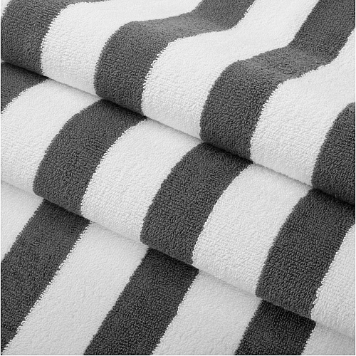 Cali-cabana Beach Towels 30x60 Gray - Pack Of 4 (CALICABANA-GRY)