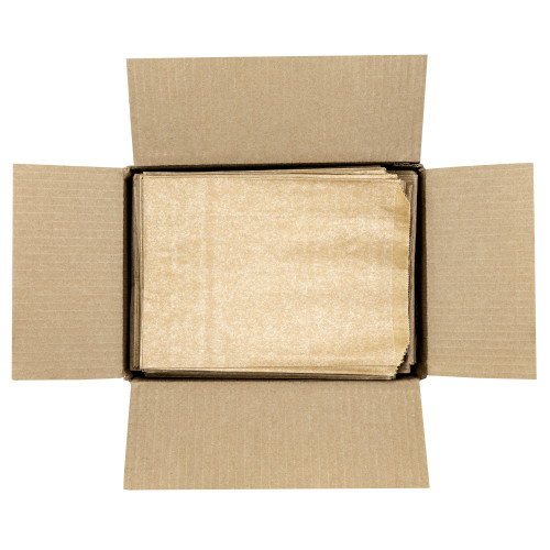 Hospeco Kraft Waxed Paper Receptacle Liner, Kraft/brown, 7.5" X 10.5" X 3", 1000/cs, Case Of 1000 (KL1000)