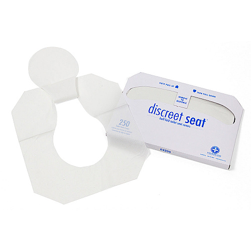 Discreet Seat Toilet Seat Covers Half Fold 250x4, Case Of 1000 (DS-1000)