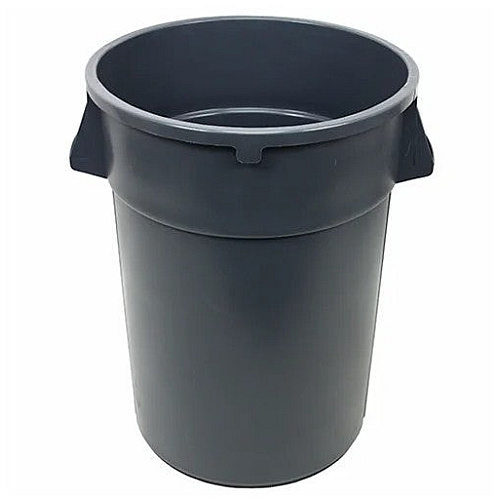 Gator Plus Container 44 Gallon, Gray Heavy-duty Trash Can, Air-venting Passages, Wide Bottom Hand Grips, Ergonomic Handles, Smart Nesting Design, Case Of 4 (7744-3)