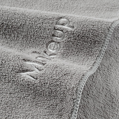Coral Fleece Makeup Washcloth 13x13 Grey - Case Of 108 (MU-GREY-CS)