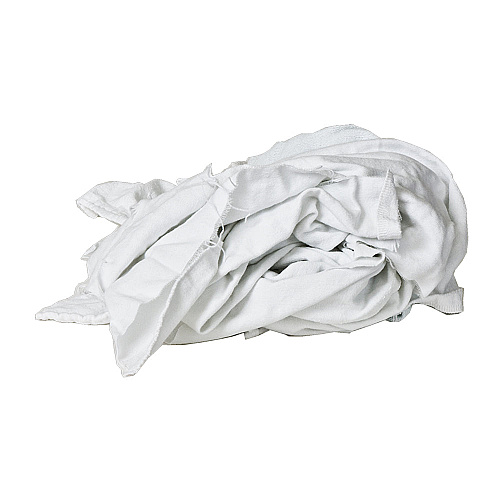 Rw80 Flannel Reclaimed Rags White - 5lb Bag (R-W80-5B)