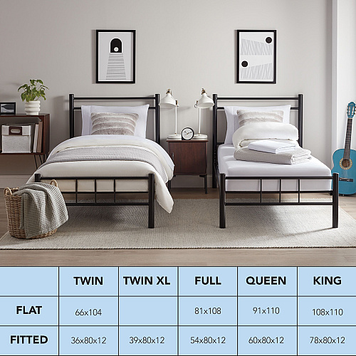 Host & Home Microfiber Fitted Sheets Twin Xl - White W/ Org Hem - Pack Of 6 (P-MFS-398012)