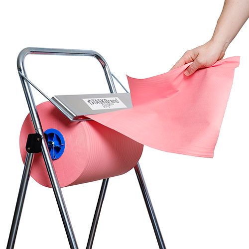 Taskbrand Industrial Floor Jumbo Roll Dispenser, Silver, 35.43"x17.72", 1 Each, 5/cs (680690)