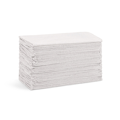 Messy Mechanic Shop Towels 50 Pack 12x14 White, Case Of 300 (SHOP-50-WH)