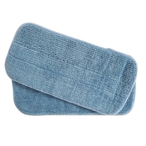 Microworks Flat Microfiber Pad, Blue, 11" - Pack Of 12 (2504-SPH-MFP-11B)