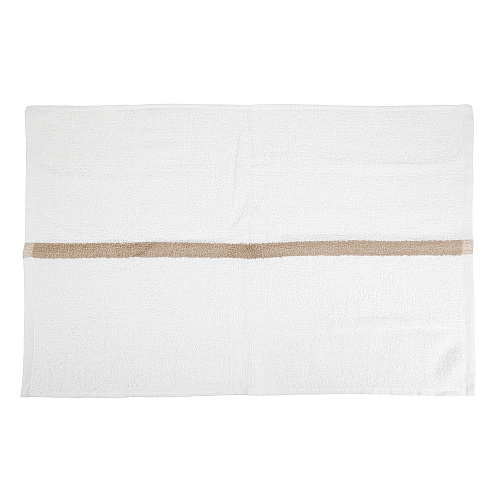 Power Gym Hand Towel 16x27 Beige Stripe - Case Of 120 (PWR-1627-3BGCS-CS)