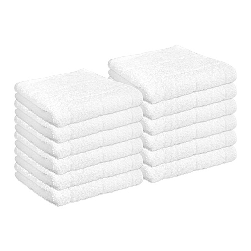 Cooks Linen Dishcloth 12x12 White - Pack Of 12 (DISH-WHITE)