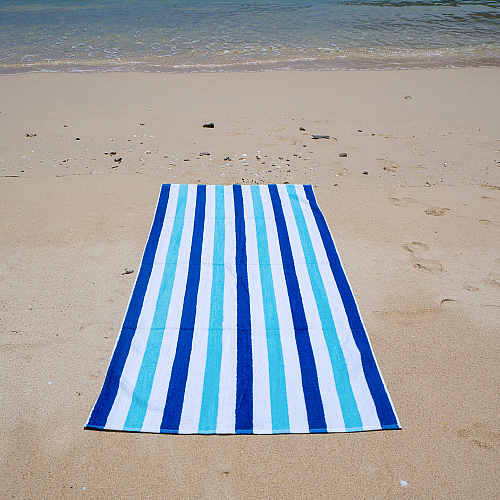 Cabo Cabana Beach Towel 30x70 Navy/blue - Pack Of 4 (CABOCABANA-NV/BL)