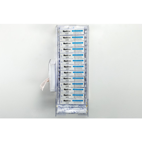 Comicrofiberort Plus Courtesy Dispenser With Scensibles Personal Disposal Bag Refill Pack, Clear, 16"hx5.94" Wx4.64" D, 1 Each, 6/mc (CPD)
