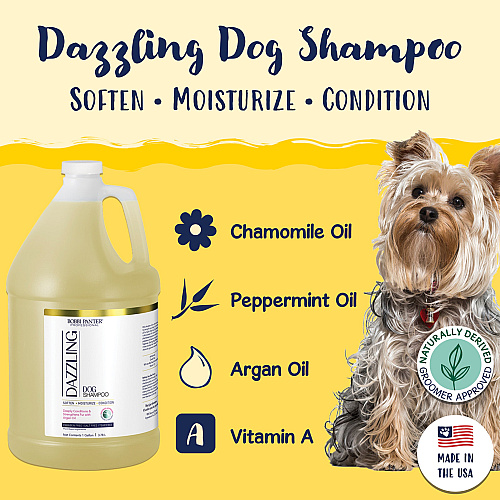 Bobbi Panter Signature Dazzling Dog Shampoo, Argan Oil, Vitamin A, Geranium And Chamomile - Case Of 4 (BP00033-CS)