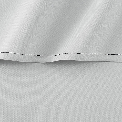 Host & Home Microfiber Flat Sheets Twin - Gray W/ Black Hem - Case Of 24 (MFS-66104-GY)