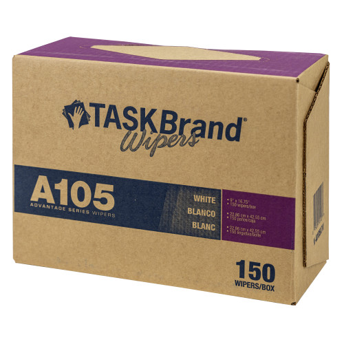 Taskbrand A105 Spunlace Interfold Wiper - Case Of 900 (N-A105IDW)